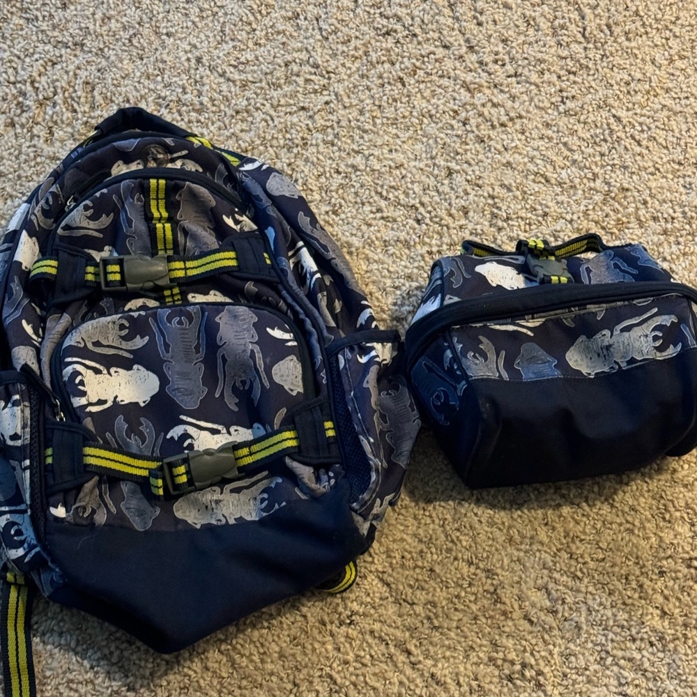 Pottery Barn kids backpack and lunchbox